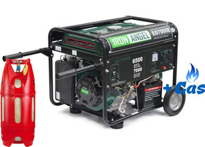 Двухтопливный генератор Iron Angel EG 7000 EМ ГАЗ-БЕНЗИН