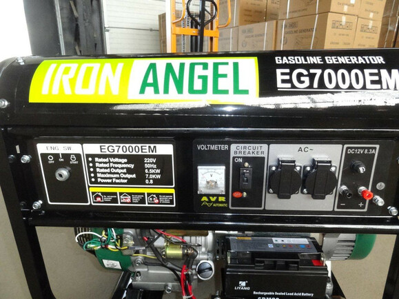 Генератор с блоком автоматики Iron Angel EG7000EМ ATS (2001185-1) image 4