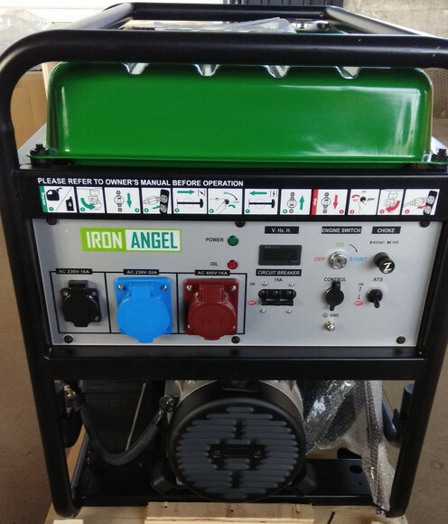 Генератор із блоком автоматики Iron Angel EG12000E ATS (2001188-1) image 3