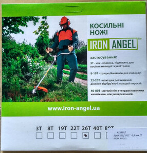 Диск Iron Angel 255/26/1" -1,6 мм Фото 2