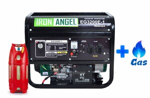 Двопаливний генератор Iron Angel EG3200e ГАЗ-БЕНЗИН фото 2