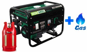 Двухтопливный генератор Iron Angel EG3000 ГАЗ-БЕНЗИН изображение 2